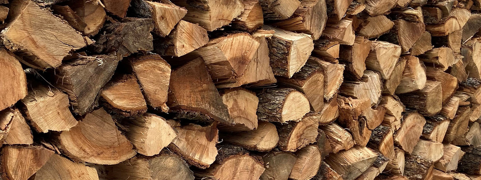 Large stack of pecan wood