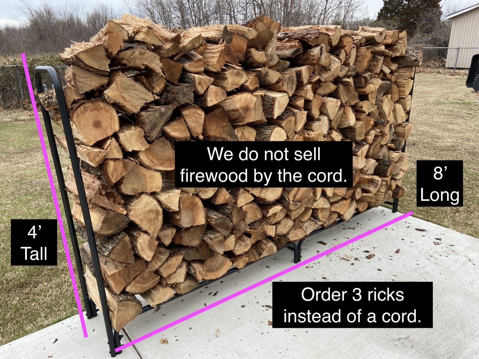 What is a rick of firewood? Firewood King Tulsa