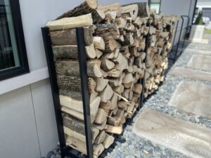 vertical firewood racks storage | Firewood King Tulsa